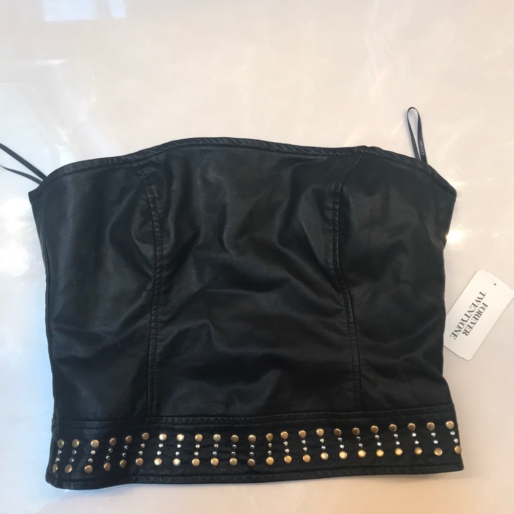NWT Faux Leather corset